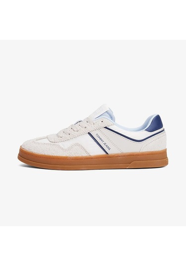 Tommy Hilfiger The Greenwich Mix Media Kadın Gri Sneaker En0en02730 Gri