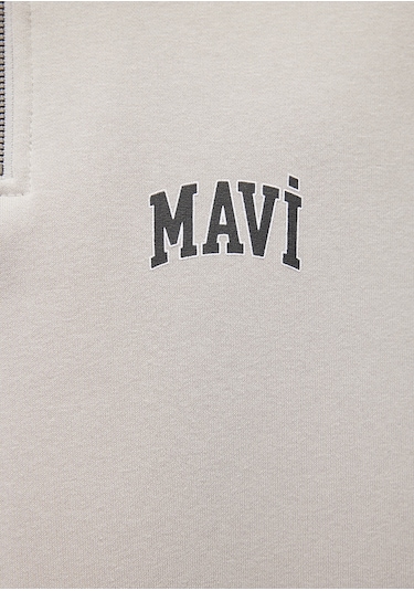 Mavi - Mavi Logo Baskılı Yarı Fermuarlı Gri Sweatshirt 0s10208-70074 Gri Mavi - Mavi Logo Baskılı Yarı Fermuarlı Gri Sweatshirt 0s10208-70074 Gri