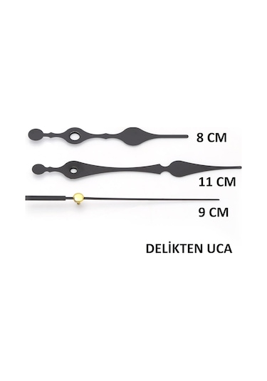 1 Adet Duvar Saati Mekanizması , Askılı , Şaft Uzunluğu 16 Mm ,
