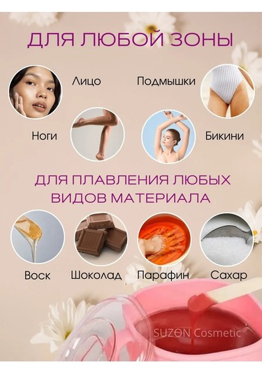 Suzon Cosmetic Silikon Kasalı Epilasyon Ve Şekerleme Mum Eritici 284748561