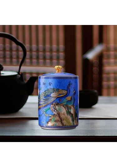 Suntek Çay Saklama Kabı Şeker Kahve Gevşek Çay Mavi Için