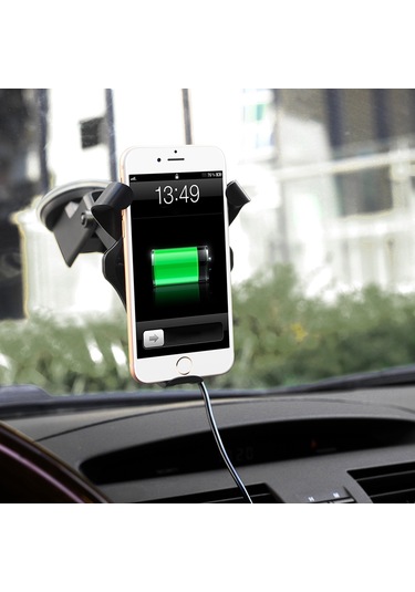 Reedark Hızlı Kablosuz Araç Şarj Cihazı - Qi Uyumlu, Telefon Tutuculu, 3 Farklı Montaj Seçeneği Diğer
