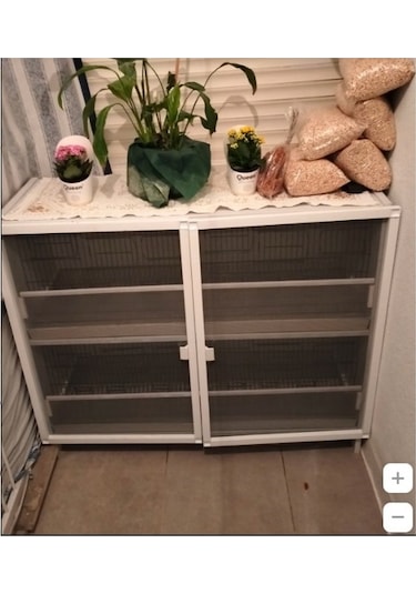 İstanbul Kafes Model 4 Pvc Kuş Dolabı