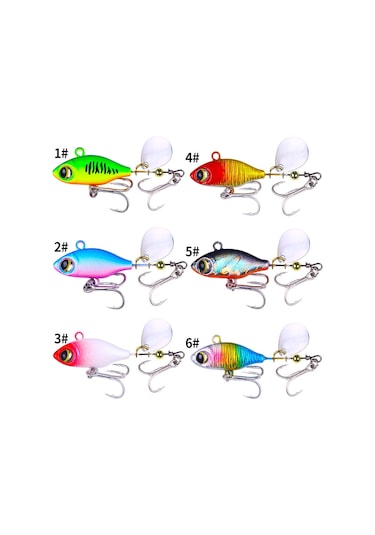 Hengjıa Batık Vıb Sahte Yemler Payet Yemler, Boyut: 4.8cm 7g 6 Renk Kutulu