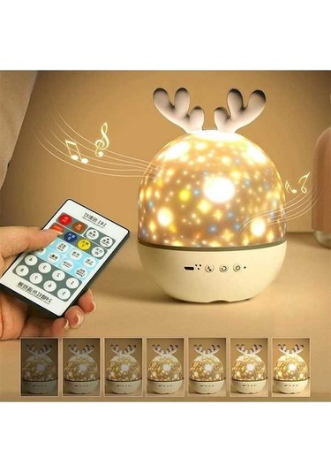 Dancemonkey Projektör Gece Işığı, Müzikli Ve Işıklı, Uzaktan Kumandalı 09 2 2