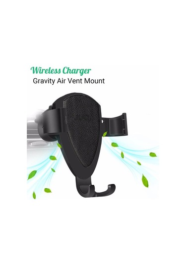 Juo Havalandırma Izgara Uyumlu 10W Kablosuz Şarjlı Araç İçi Telefon Tutucu