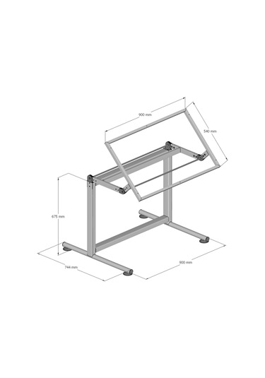 Api Design Çizim Masası Ayağı Gri