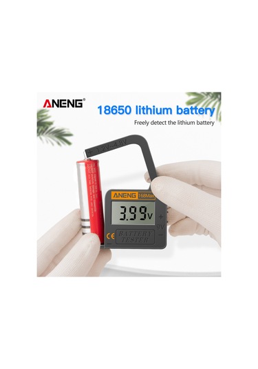 Springsun Aneng 168max Pil Test Cihazı - Dijital Ekranlı Pil Voltaj Ve Güç Ölçer 1.2-4.8v, 9v
