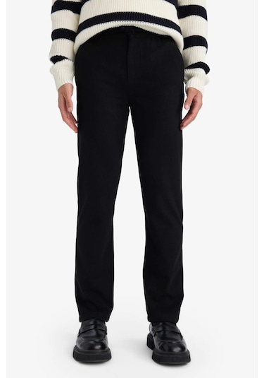 Defacto Regular Fit Cepli Düz Paça Pantolon G4955ax25wnbk81 Siyah-bk81