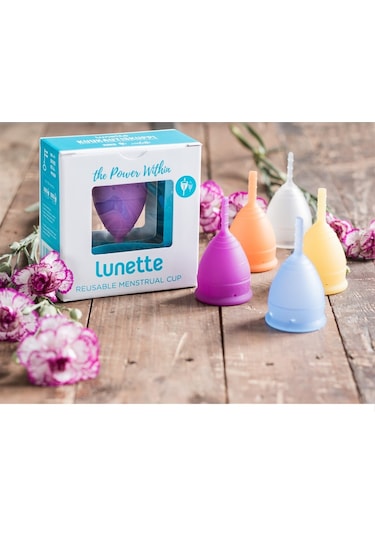Lunette Menstrual Cup - Regl Kabı - Adet Kabı Model 2 Mor