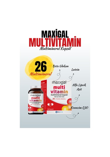 Maxigal Multivitamin Multimineral 30 Kapsül