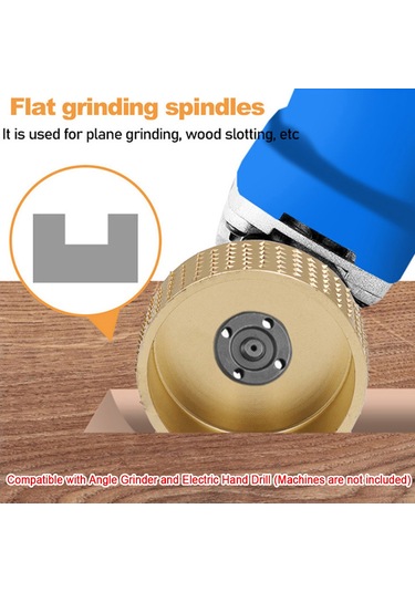 Springsun "75mm Ahşap Şekillendirme Diski - Açılı Taşlama Ve Matkap İçin Yüksek Dayanıklı Karbon Çelik"