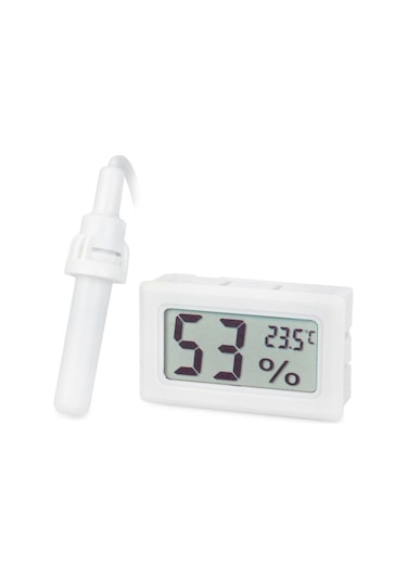Aek-Tech Prob Kuluçka Nem Ölçer Termometre Beyaz