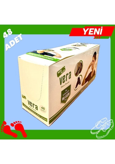 Vera Ayak ve Ayakkabı Koku Önleyici Toz 48'li