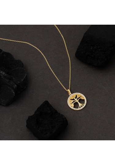 Hayat Ağacı Kadın Altın Kolye