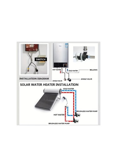 Boatshop1 1 Bilgisayar 4 Noktalı Dişli Su Isıtıcı Duş Zemin Isıtma Pompası Fırçasız Solar Motor Dc12v Ev Tipi Mutfak Musluğu Sıcak Su Aktarımı