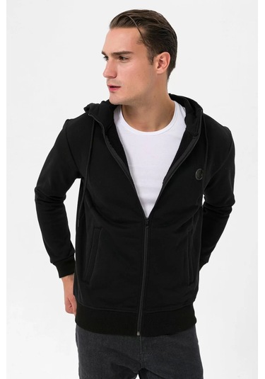 FA220214614 Sweat Zipper Hood Farm Animals Önü Fermuarlı Sweatshirt