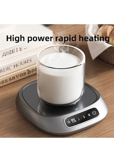 Fastbuy Turcoshop11 Akıllı Usb Isıtma Pedi, 3 Sıcaklık Ayarı, Kahve Süt Isıtıcı, Gri Renk, Uygun Herkes İçin