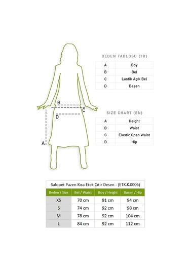 Salopet Pazen Kısa Etek Çıtır Desen Beyaz Byz