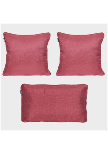 Goccia 3'lü Hasır Dokulu Fitilli Kırlent Kılıfı 1041