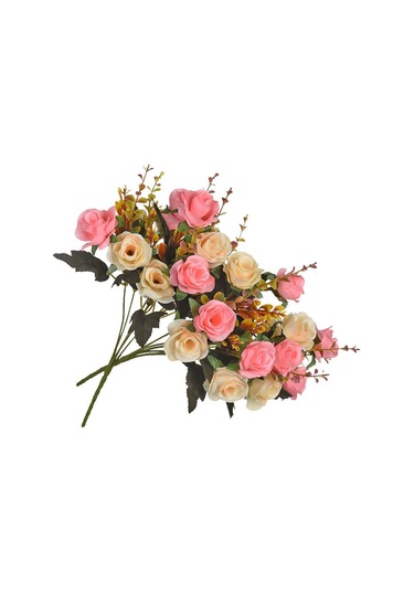 Hangfox 12 Çiçekli Avrupa Stili Simülasyon Gül, 6 Dal Ve 2 Renk Kombinasyonu, Serbest Konum Ayarı, Dekoratif Vazo İçin Uygun