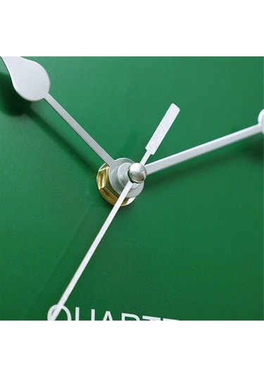 Goldenqian Duvar Saati Modern Tasarım Sessiz Kuvars Iğne Lüks Süpürme Ikinci Ev Yeşil 0m26jc ÇOk Renkli