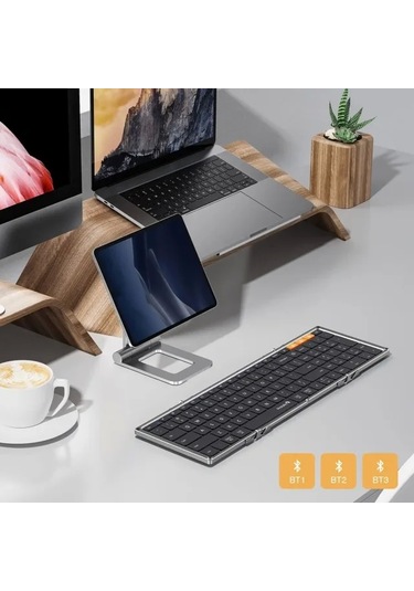 Protoarc Katlanabilir Bluetooth Klavye Black Gray