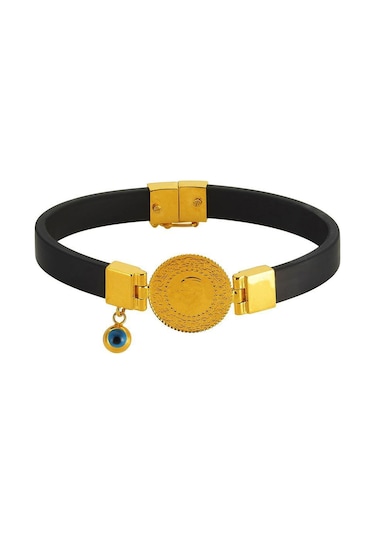 Kauçuklu Çeyrek Altınlı Bileklik
