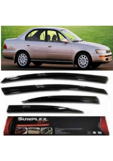 Toyota Corolla Uyumlu 1992-1998 Sunplex 4Lü Cam Rüzgarlığı