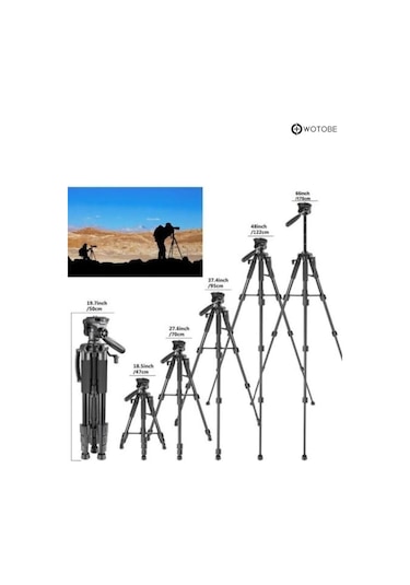 Çantalı Ayarlanabilir Profesyonel Telefon Kamera Sabitleyici Tripod
