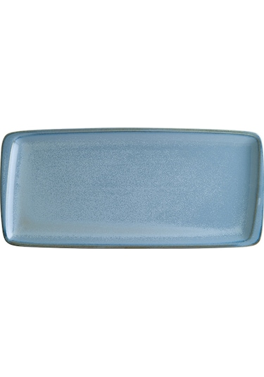 Sky Moove 35cm 2 Adet Porselen Dikdörtgen Tabak Seti Mavi