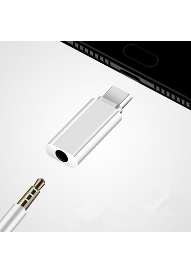 Flybuy Usb-c'den 3.5mm Ses Adaptörü, Zinc-alloy+abs, Cep Telefonu Kulaklık Konvertörü, Siyah