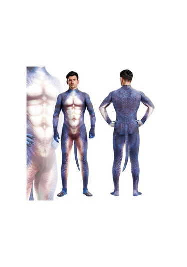 Kertenkele Cosplay Kostüm Erkek Yetişkin Hayvan Kertenkele 3d