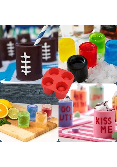 Wondernest Tepsileri Silikon Küpü Küpü Jialan Dev Buz Buz Adet 4 2 Xi Çok Renkli