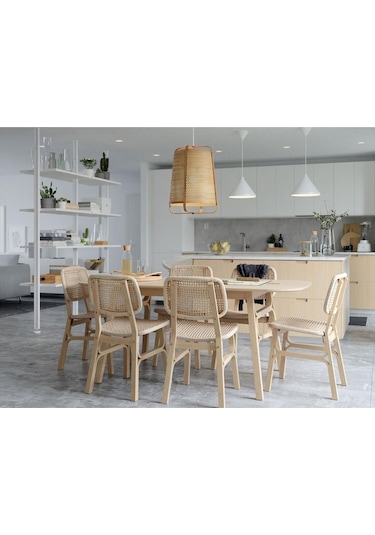 Voxlöv Ahşap Sandalye, Bambu Meridyendukkan El Dokuması Bambu 1adet