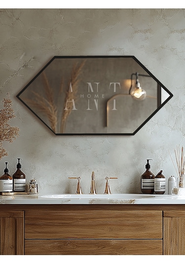 Ayna, Duvar Aynası, Konsol Aynası, Holl Aynası, Banyo Aynası Siyah