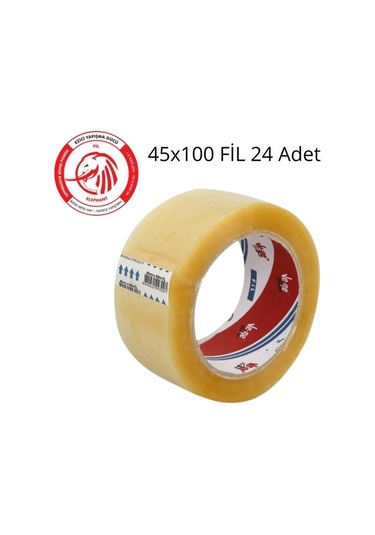 Vege Fil Şeffaf Koli Bandı 45 MM x 100 M 24 Adet