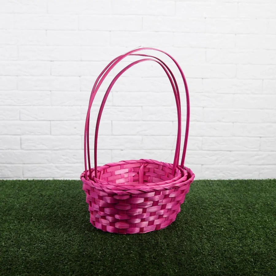 Simalend Örgü Sepeler Seti, Bambu, 3 Adet. 15542614 Pembe