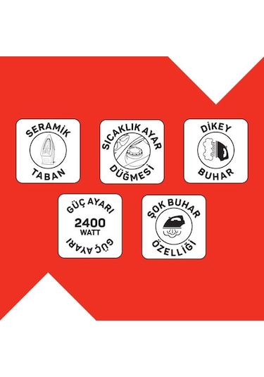 Arzum Felix FL663 2400 W Liena Seramik Tabanlı Ütü Siyah