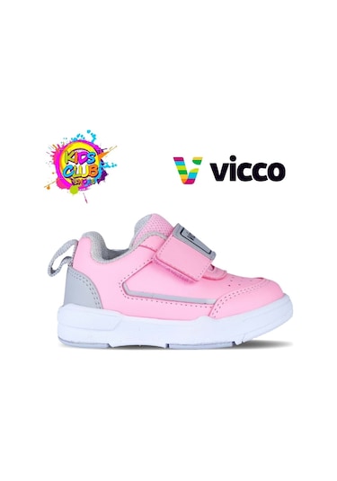 Vicco Fidel Ortopedik Ilk Adım Bebek Çocuk Spor Ayakkabı Pudra Pudra