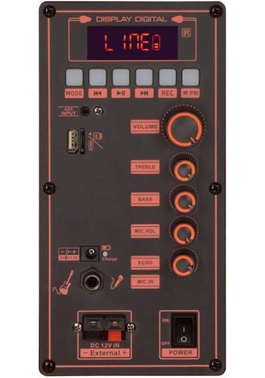 Torima NDR-108R Kablosuz Mikrofonlu Uzaktan Kumandalı RGB Bluetooth Hoparlör