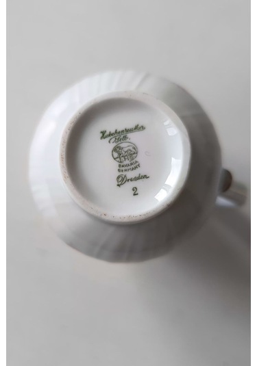 Hutschenreuther Dresden Tarzı Vintage Sütlük Çok Renkli