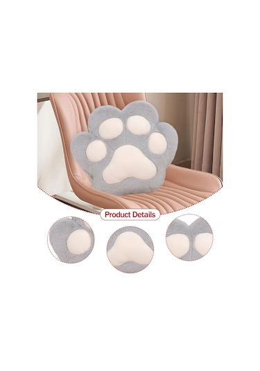 Suntek Kedi Pençesi Yastık Battaniye Sevimli  Gri Mavi