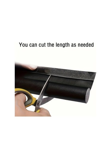 Topnotch Koyu Kahve Renk 1 Adet Kendinden Yapışkanlı Kapı Altı Contası Ses Yalıtımı Toz Geçirmez Su Geçirmez Rüzgar Geçirmez Diğer