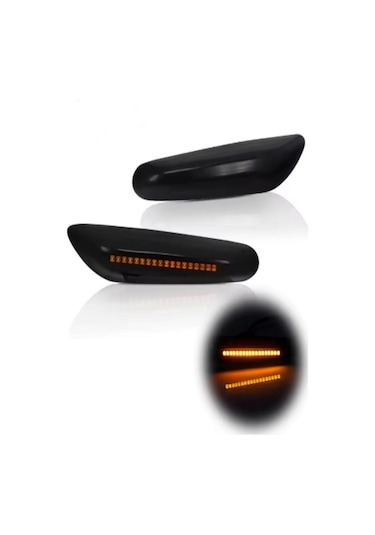 Bmw E90 E87 E60 Kayar Led Çamurluk Sinyalleri Duman Siyah