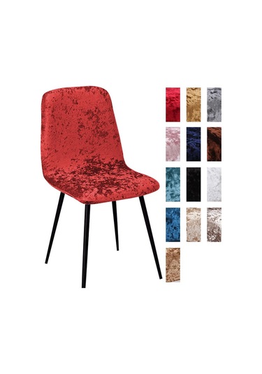 Şarap Kırmızısı Parlak Kadife Sandalye Örtüsü Bar Sandalyesi Örtüsü Kısa Sandalye Örtüsü Oturma Odası Koltuk Örtüsü