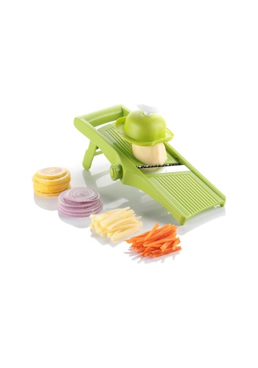 Sebze Kesici Mandolin Patates Kesici, Patates Kızartması Kesici, Yeşil Diğer
