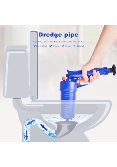 Hava Pompası Boru Piston Tahliye Temizleyici Kanalizasyon Tıkanmış Sökücü Banyo Mutfak Tuvalet Temizleme Aracı