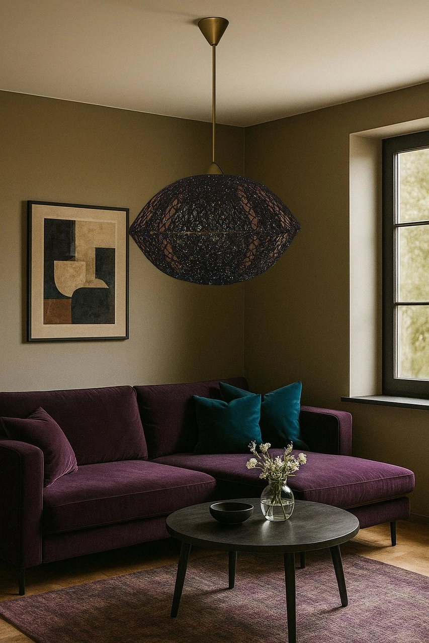 Doğal,el Yapımı -bohem-rustik-modern-sarkıt Avize Renkli