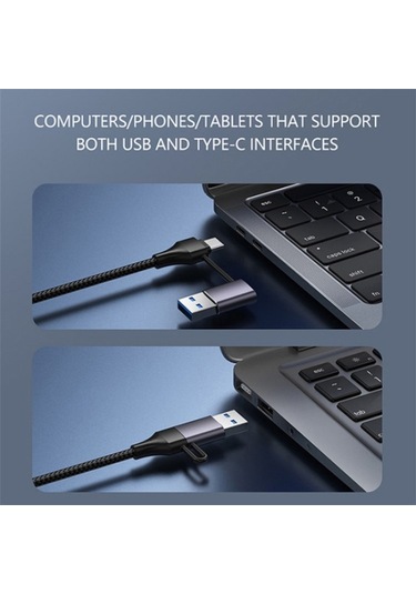 T203 Usb + Typ-c 3.0 Dönüştürücü Hub 5gbps Usb 3.0 Dizüstü Bilgisayar / Tablet Pc İçin Veri Aktarım Adaptörü, Boyut:t203